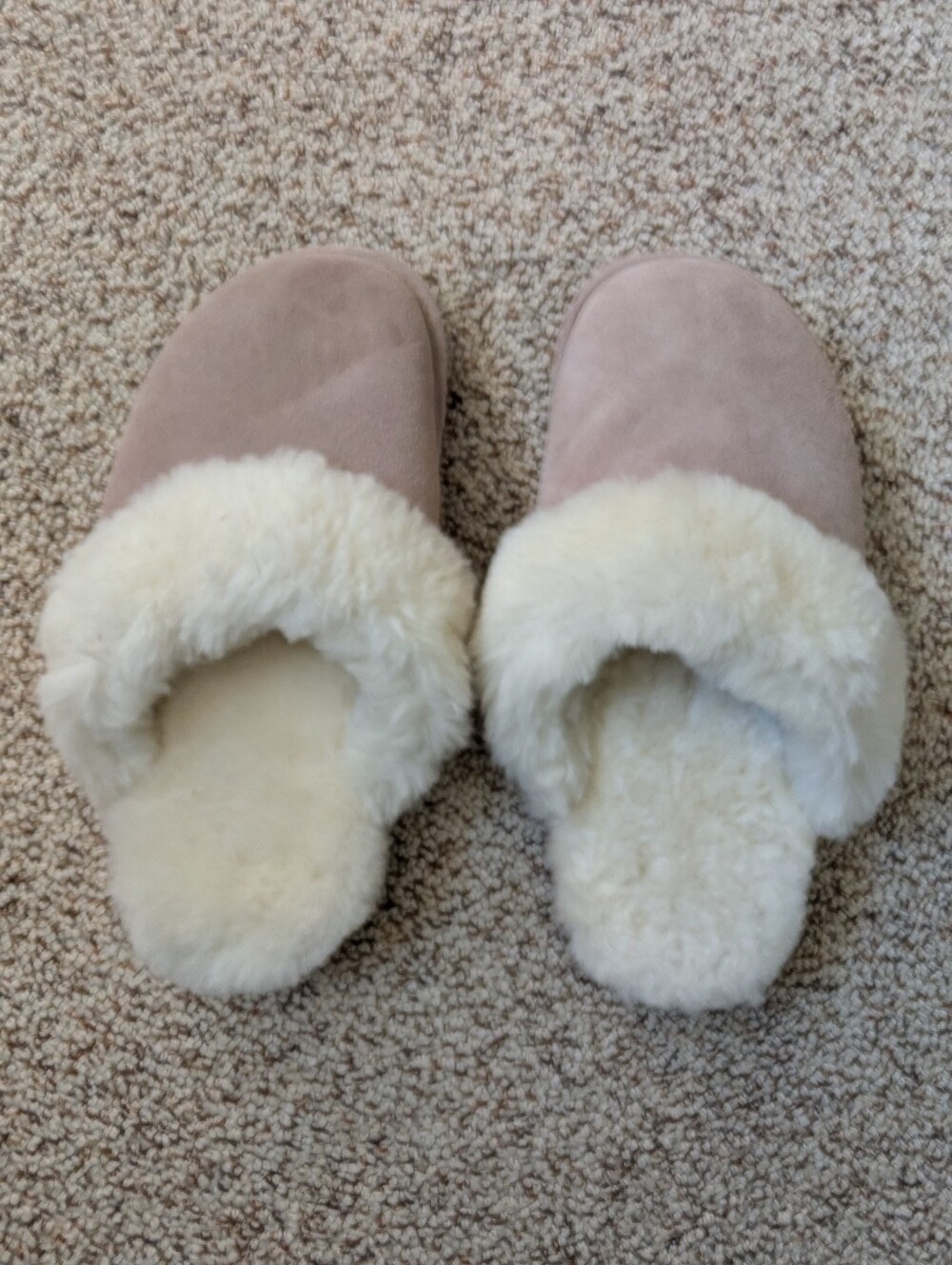 Bearpaw Cozy Women's Tan Suede Shearling-Lined Slippers